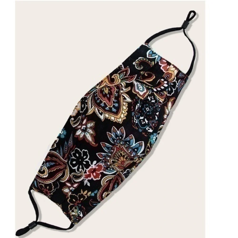 💋 Flower Pattern Face Covering mask - adjustable